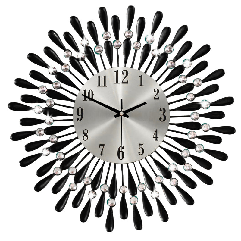 Modern Minimalist Wall Clock on a white wall