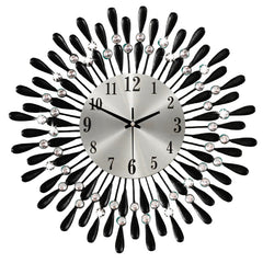 Modern Minimalist Wall Clock on a white wall