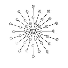 Stylish Iron Wall Clock up close