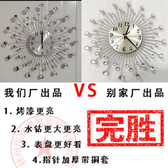 Stylish Iron Wall Clock up close