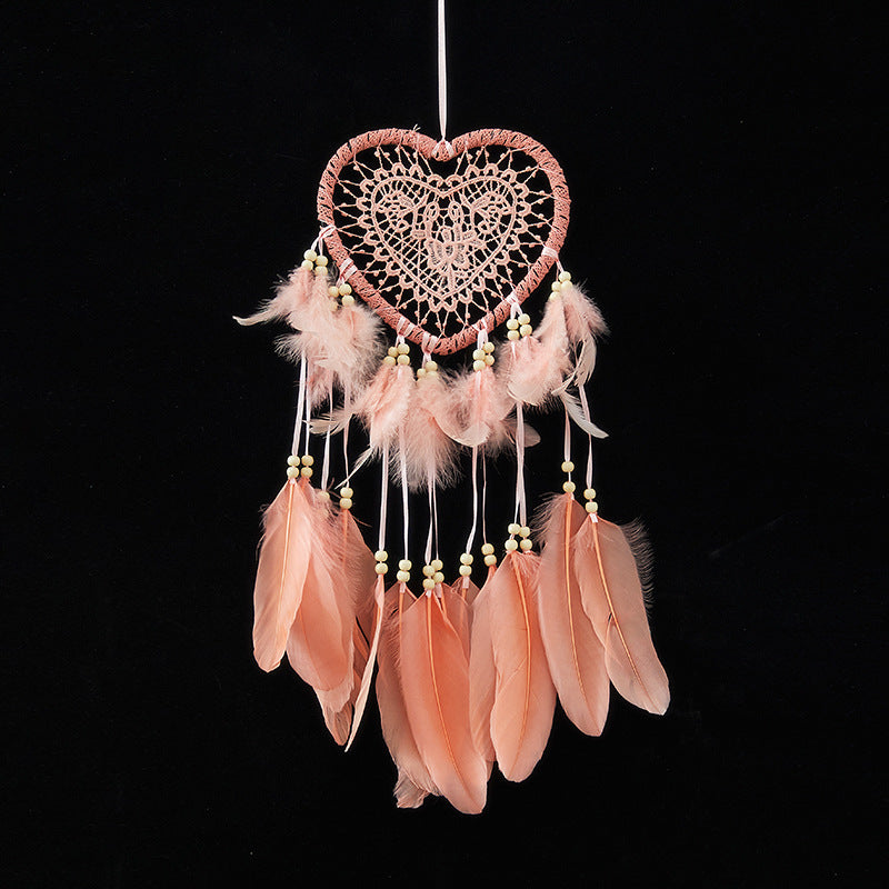 Natural cotton dreamcatcher with integrated lights
