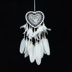 Romantic wedding decor with dreamcatcher lights