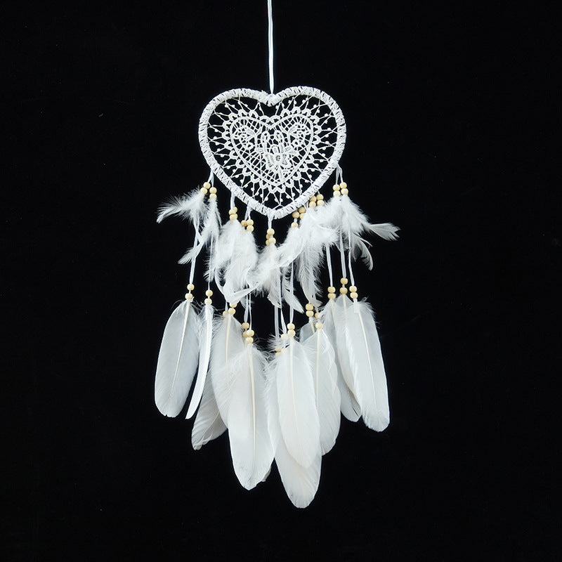 Romantic wedding decor with dreamcatcher lights