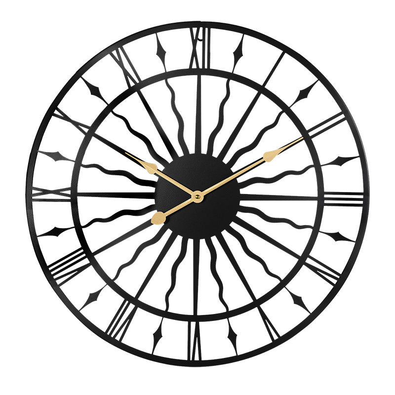 Elegant wall clock in living room setting image 5