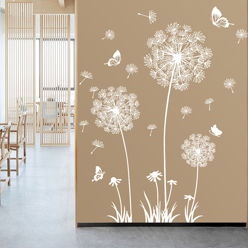 self-adhesive sticker applied on a child's bedroom wall
