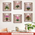Stylish green plant wall art sticker design 8