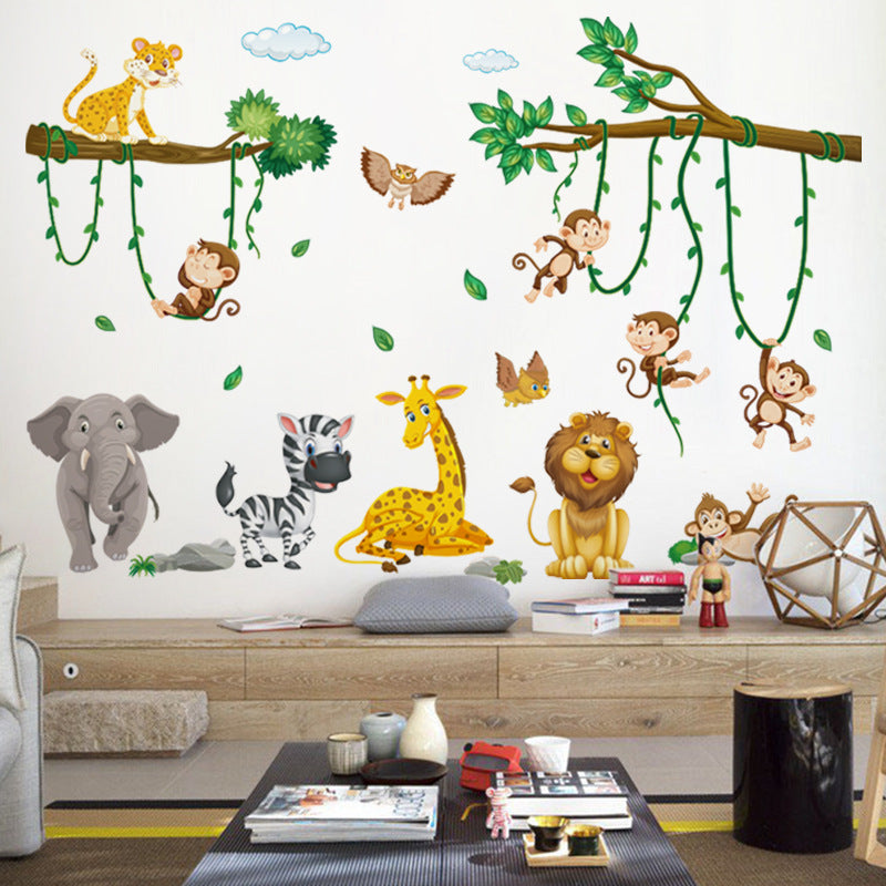 Animal-themed wall decor for nursery and playroom