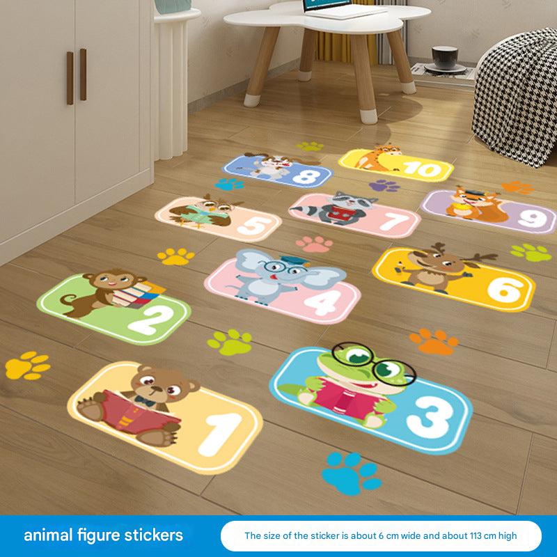Durable vinyl surface of the hopscotch sticker 6