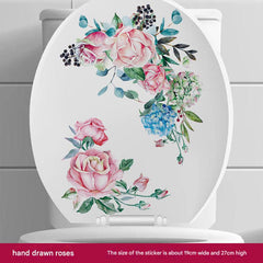Vibrant decorative toilet stickers