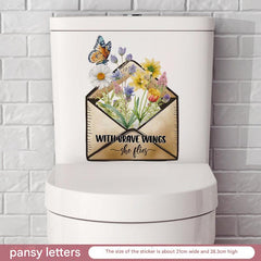 colourful hand-painted butterfly wall sticker 1