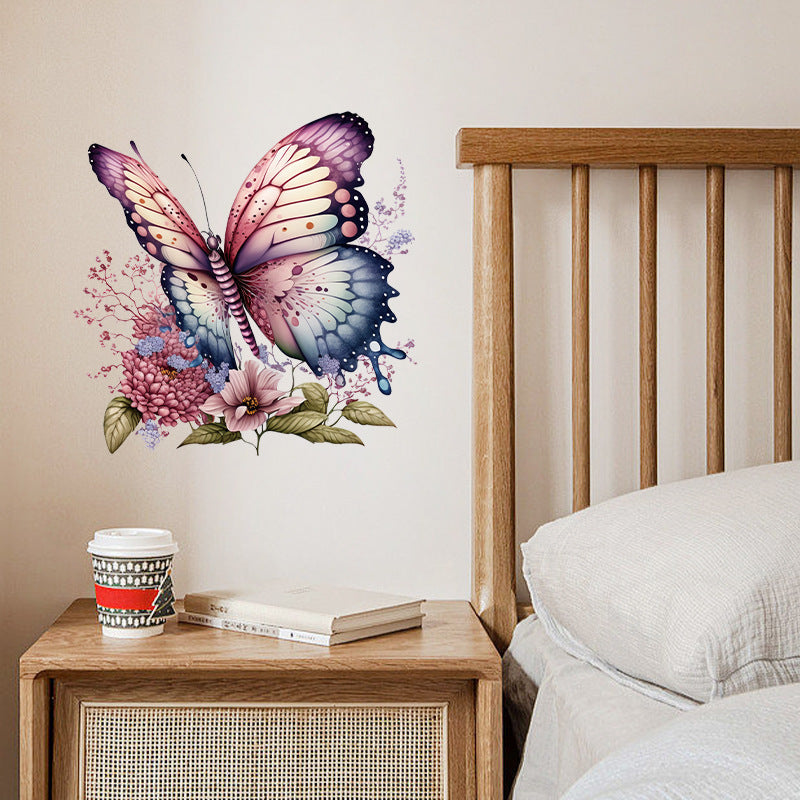 butterfly wall sticker on smooth surface 3