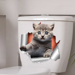 Cute puppy bathroom wall decoration details 10