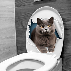 Puppy sticker transformation in modern bathroom 8