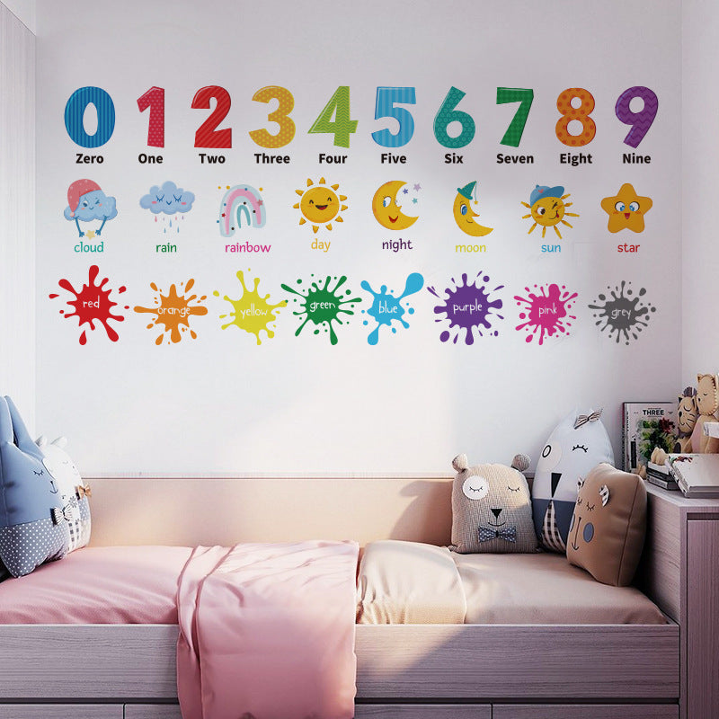 Bright wall stickers for kids rooms
