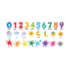 Vibrant vinyl stickers for interactive learning