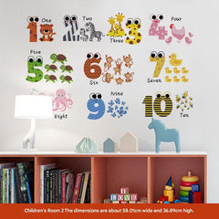 Engaging wall decals for classroom use