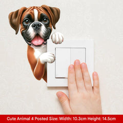 Self-adhesive wall stickers arranged in a playroom