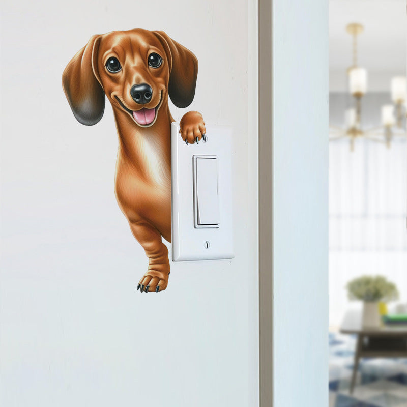 Charming wall sticker of a playful elephant for kids