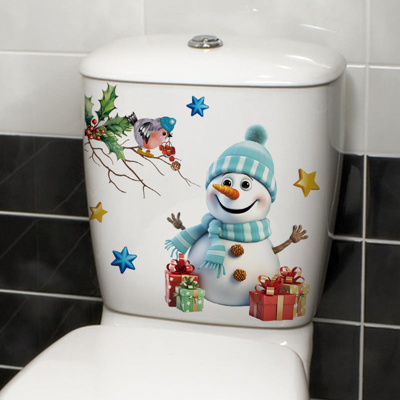 Festive snowman bathroom accessory