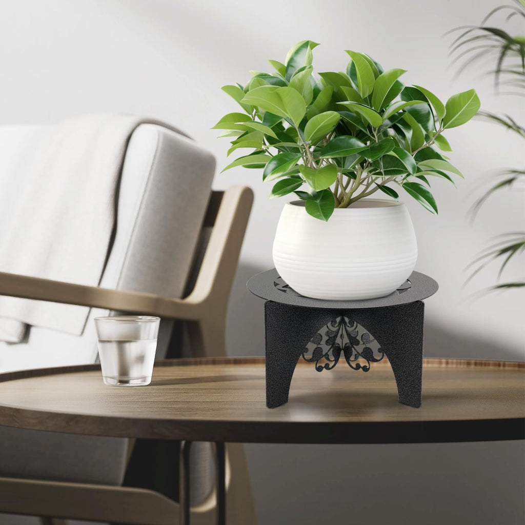 adjustable plant holder showcasing flowers