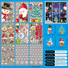 Reusable window stickers for the holiday season