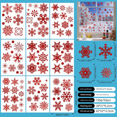 Colourful festive Christmas window cling