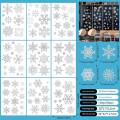 Reusable window stickers for the holiday season