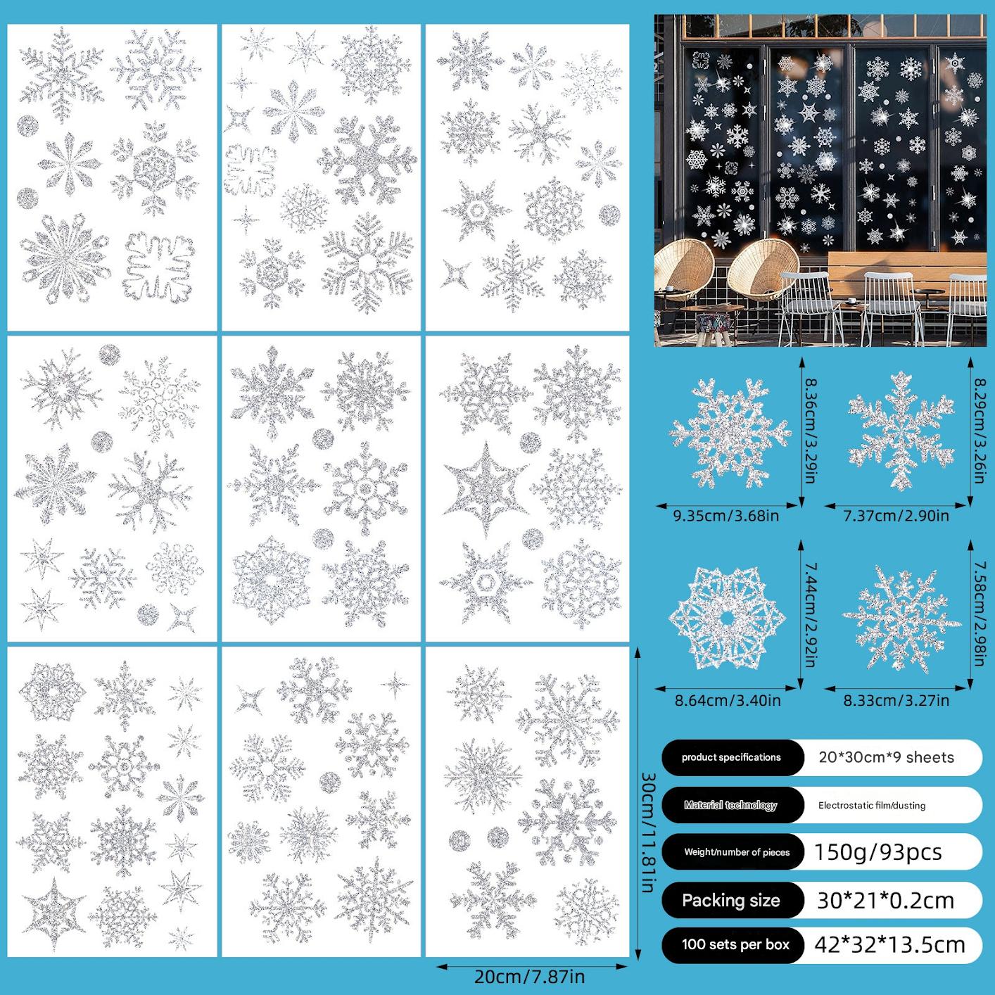 Reusable window stickers for the holiday season