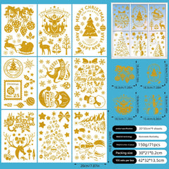 Easy to install static cling decorations