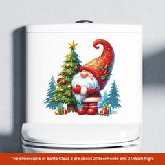 Fun Christmas toilet sticker design 7
