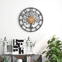 Elegant Wall Clock in Decorated Room