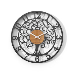 Wall Clock with Warm Tones and Lightweight Build