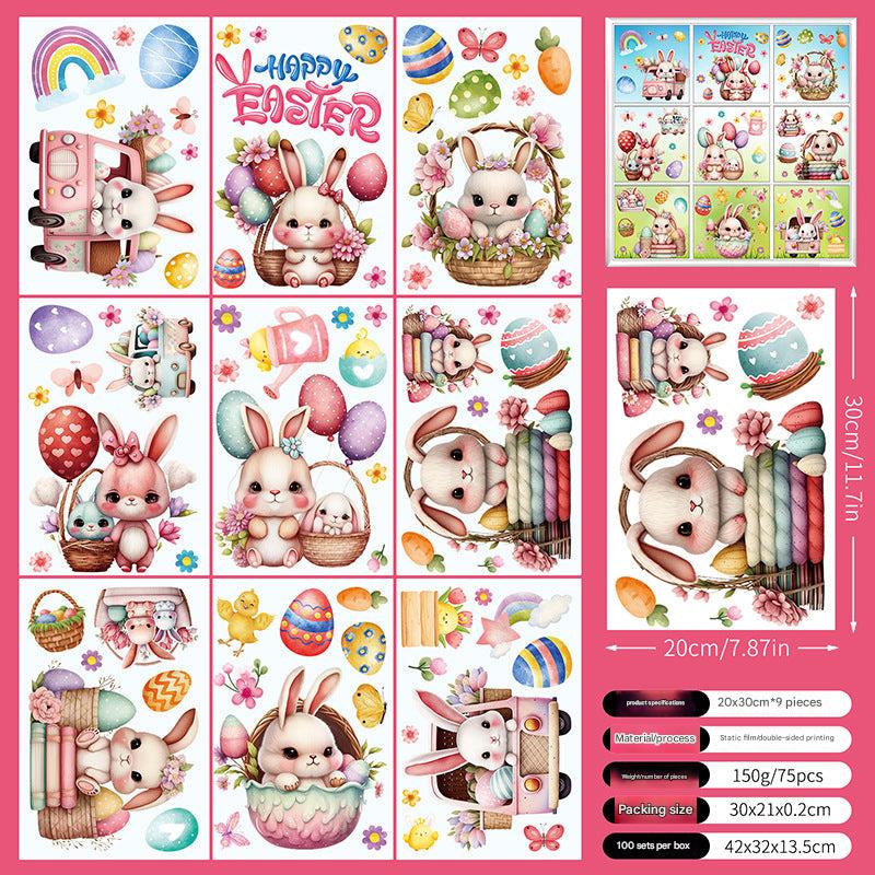 Easter Bunny window sticker design 3