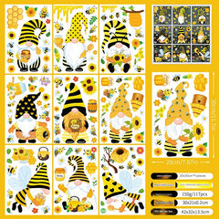 Spring floral window sticker design 9