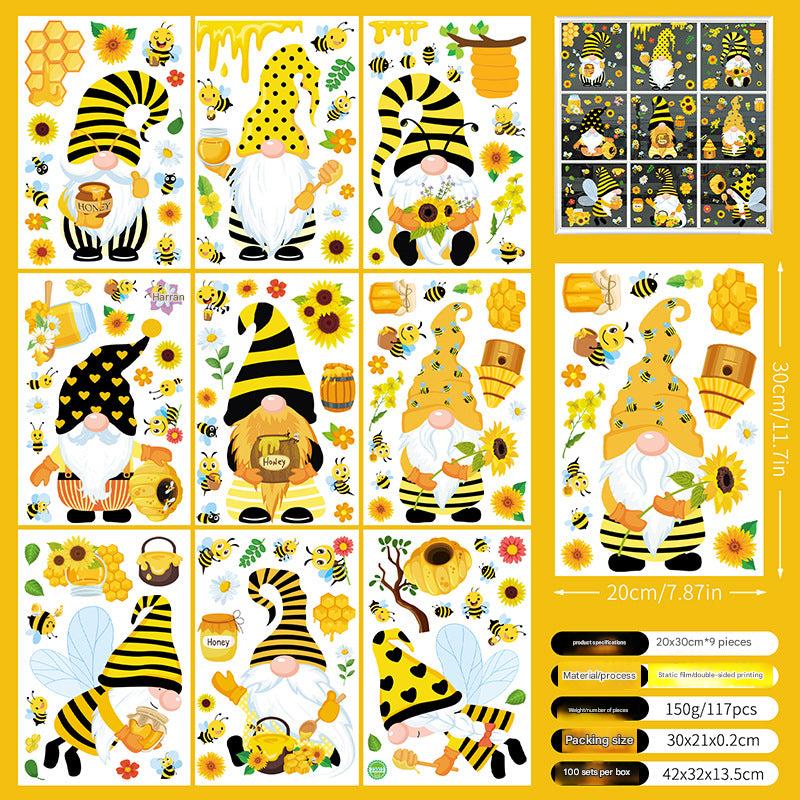 Spring floral window sticker design 9