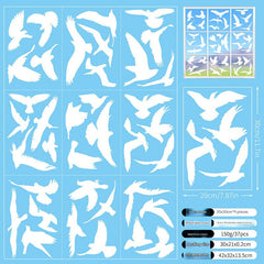 Spring floral window sticker design 10