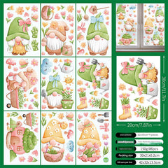 Spring floral window sticker design 4