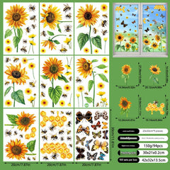 Spring floral window sticker design 1