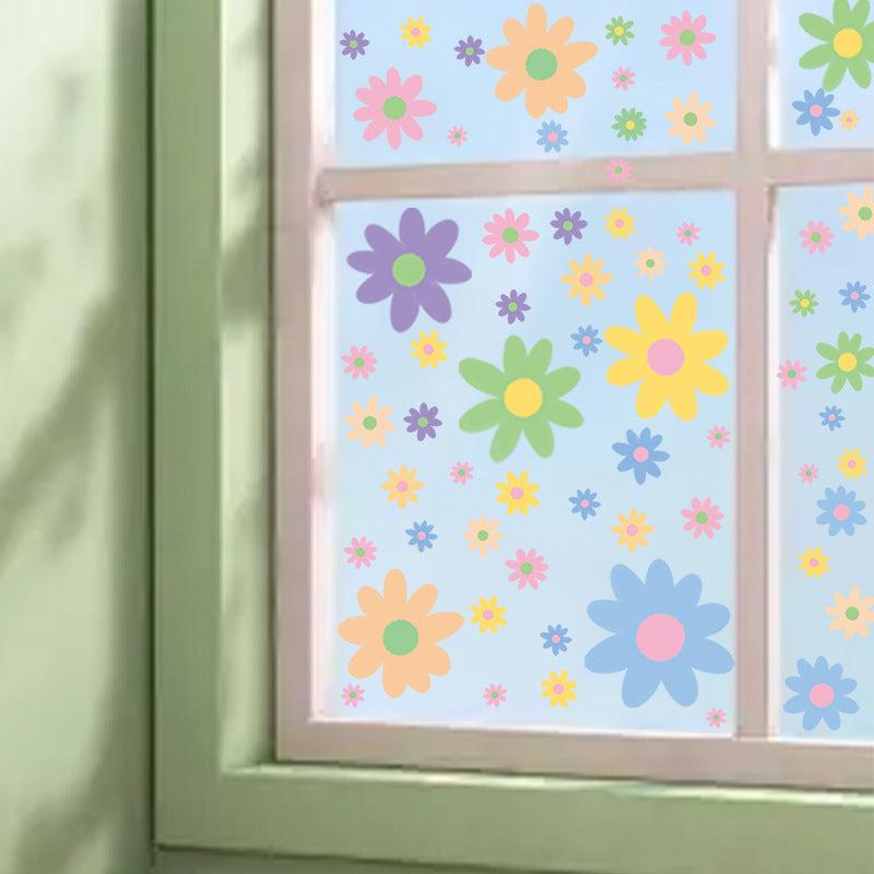 Spring floral window sticker design 3