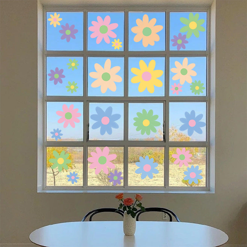 Spring floral window sticker design 4