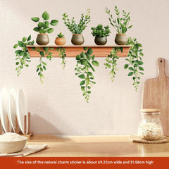 decorative vinyl wall stickers with plants