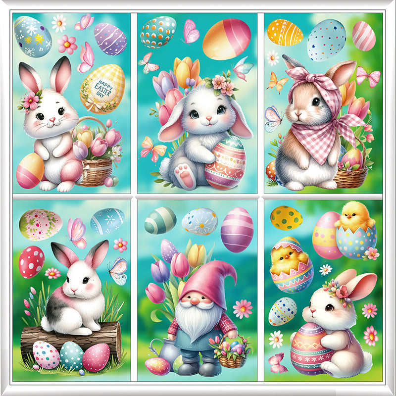Easter Bunny window cling design 2