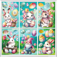 Easter Bunny window cling design 2