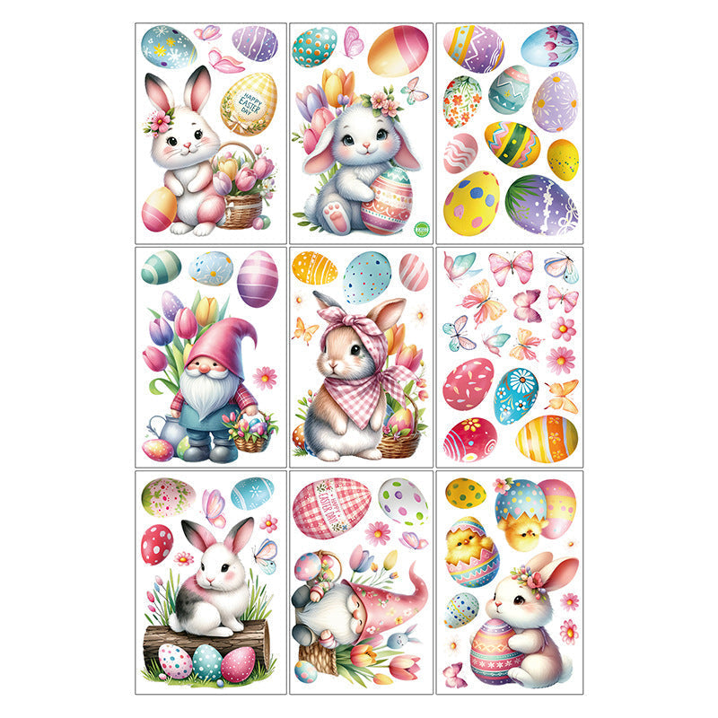 DIY Easter Bunny home decoration cling 5