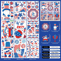 patriotic gnome sticker with USA flag design
