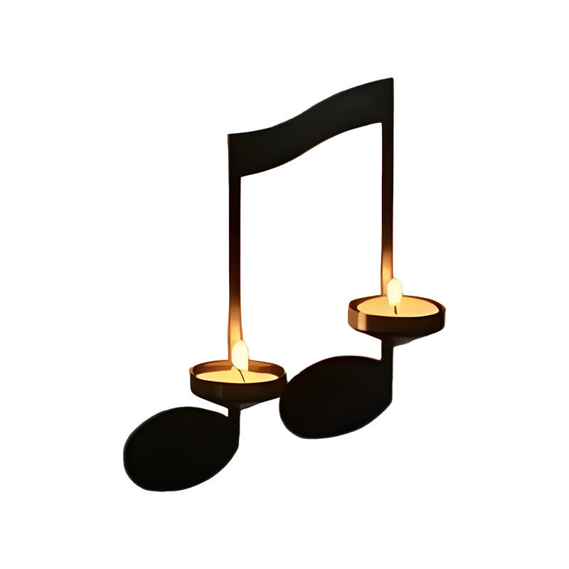 Unique design iron candle holder showcasing decor
