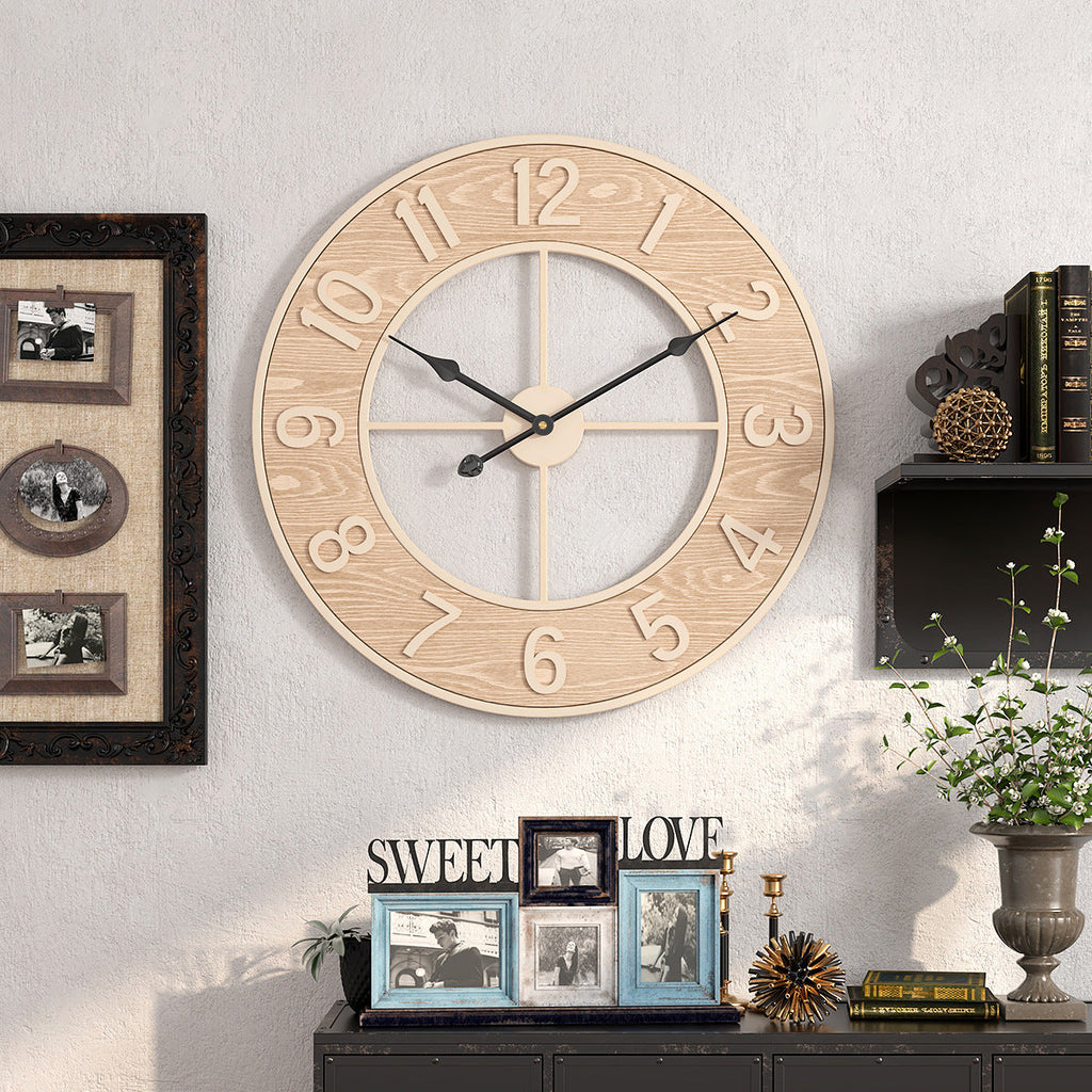 Elegant home decor with artistic wall clock