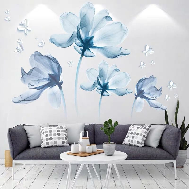 3D floral wall sticker design 3