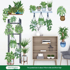 Fresh Green Plant Wall Sticker Design 9