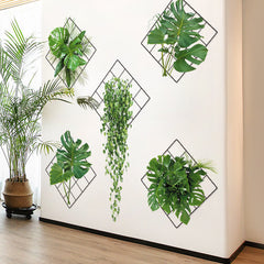 Hanging basket with vibrant plants indoors